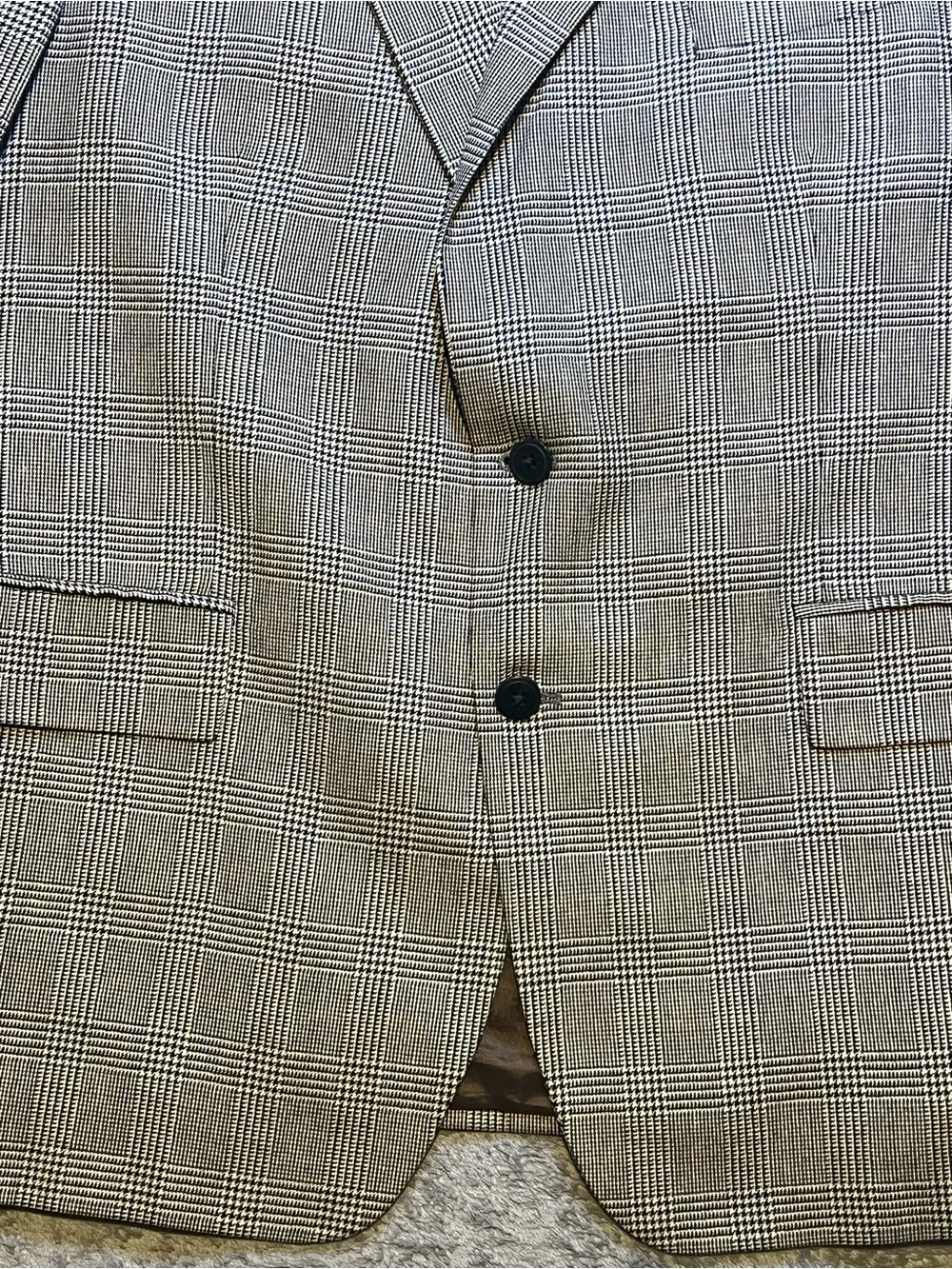 Chaps by Ralph Lauren Brown Glen Plaid Sport Coat 40R